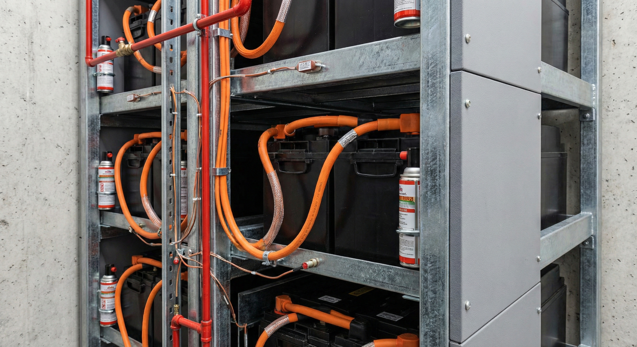 Brandschutzkonzept für Hochvoltspeicher